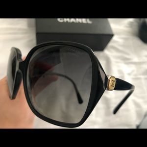 Chanel black sunglasses